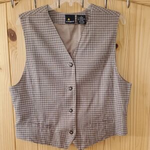 Vintage 90s Lizsport Checkered  Vest